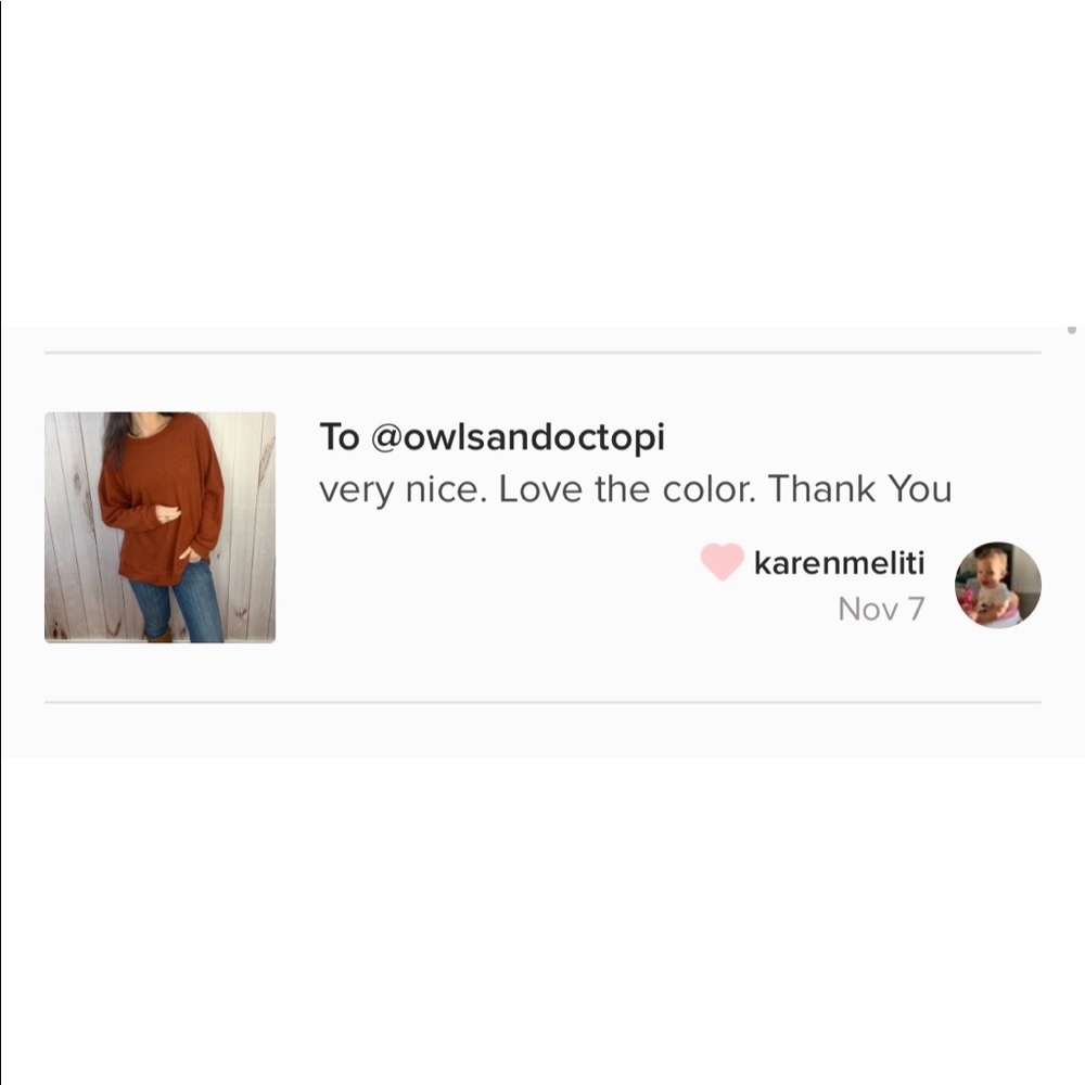 ⚡️LAST ONE⚡️Lotti-rust orange waffle knit pullover - Picture 8 of 9